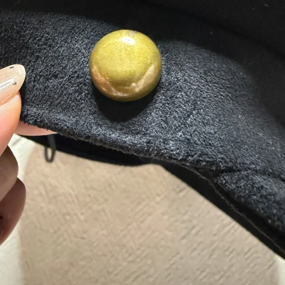 Lack Of Color Newsboy Cap Black Faux Suede Hat OS Festival Boho Grunge - Picture 4 of 6